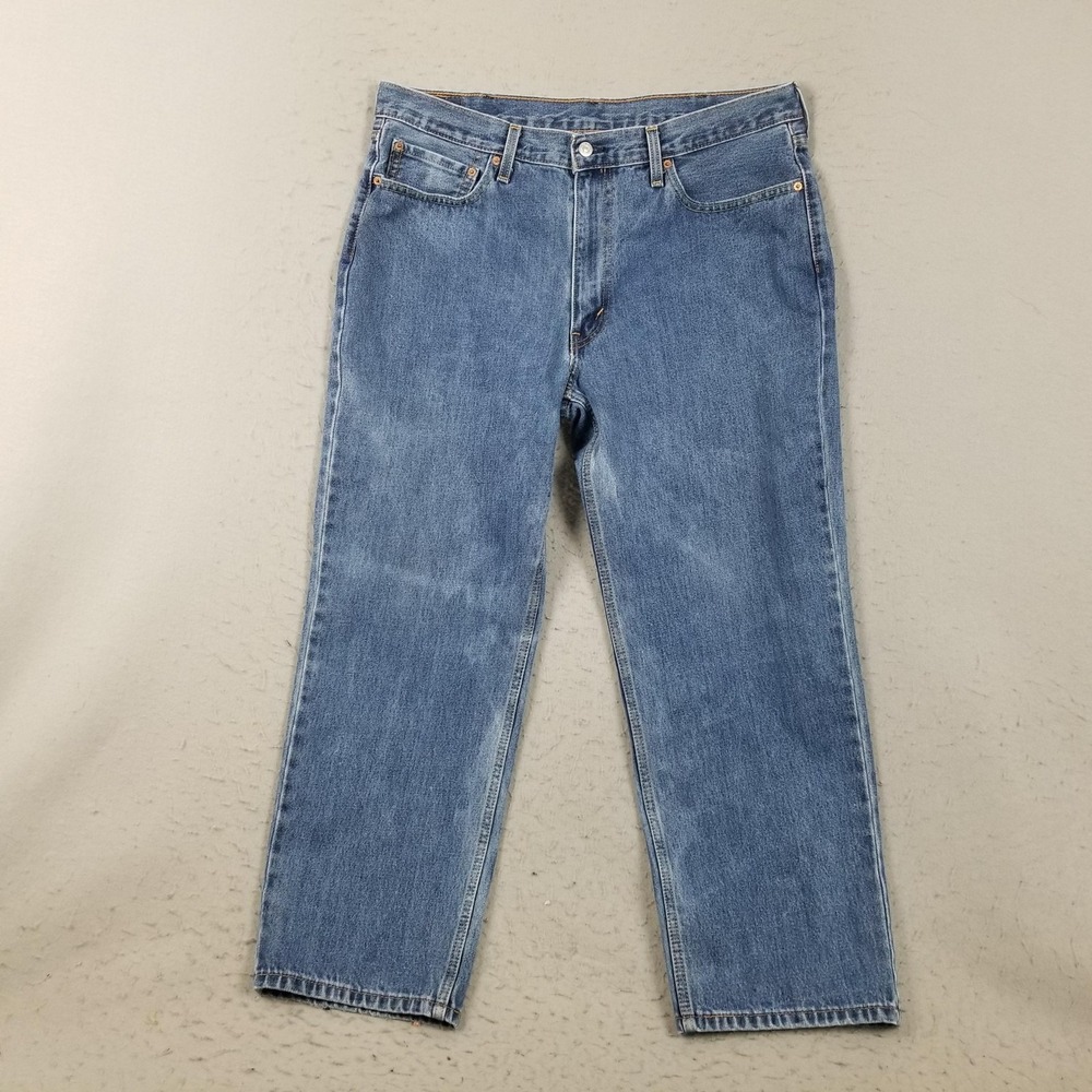 Levis 550 Relaxed Fit Jeans Mens 38x30 Blue Medium Wash Tapered Denim Pants